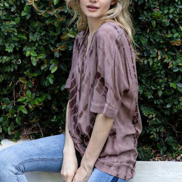 Rainbow Stripe Ruched Top - Picture 5 of 5